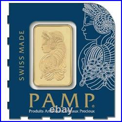 Brand New 1 Gram PAMP Suisse Lady Fortuna Veriscan Fine Gold Bars