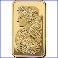 Certified PAMP Suisse 1 Gram Gold Bar Fortuna Sealed in Assay Card