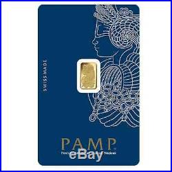 Fifty (50) one gram PAMP Suisse bars in assay cards 999.9 pure gold FREE ship