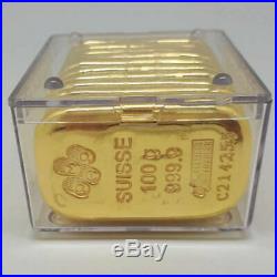 GOLD BAR 100 Grams Gold Bar Minted 24 KARAT PURITY 9999.999 PURITY