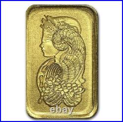 Gold 1 Gram 1g Pamp Suisse Bar. 9999 Fine Multigram Fortuna (In Assay) Divisible