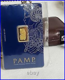 Gold Bar 2.5 Gram PAMP Suisse Fortuna 999.9 Fine in Sealed Assay