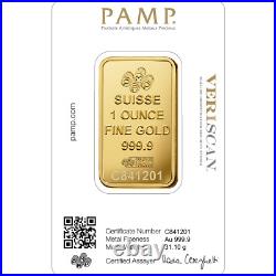 Gold Bar Pamp Fortuna 1 oz