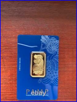 Gold bullion Pamp 20g minted bar Sealed + Certificate