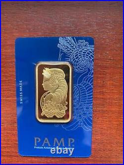 Gold bullion Pamp 31.1g 1Oz minted bar Sealed + Certificate