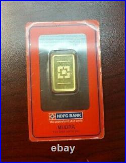 HDFC BANK 10g FINE GOLD BAR 999.9 certified assayer