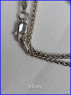 Half Ounce Pamp Suisse Silver Bar. Sterling Bezel with 20 inch sterling necklace