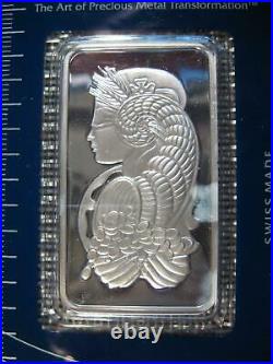 LADY FORTUNA 25 PIECE BOX OF PAMP SWISS. 999 SILVER BARS 1 OZ. Pamp Suisse