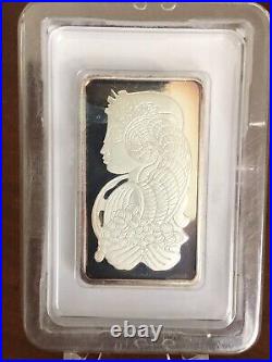 LADY FORTUNA SUISSE PAMP 100g (. 999) Fine SILVER BAR withCOA Sealed Package