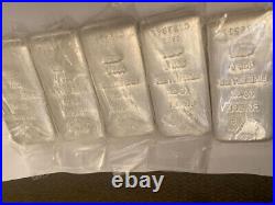 LAST ONE. 5 bars 10 oz Silver Bar PAMP Suisse Cast. 999 Fine with Assay