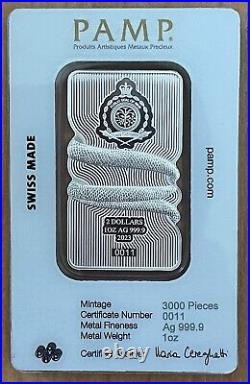 LOW SERIAL# 11 2023 Niue Nature's Grip Sunbeam Snake 1oz Silver Bar PAMP Suisse