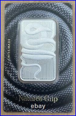 LOW Serial # 9 Nature's Grip Sunbeam Snake 1 oz Silver Bar PAMP Suisse 2023 Niue