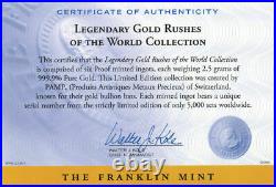 Legendary Gold Rushes of the World Collection PAMP Gold Bar and Nugget Set