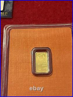 Lot Of 2- 1g Gold Assay And 1g Pamp Platinum
