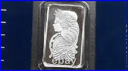 Lot Of 2 Silver Pieces. 2 Ounce No Prey No Pay Round & Pamp Suisse 2.5 Gram Bar