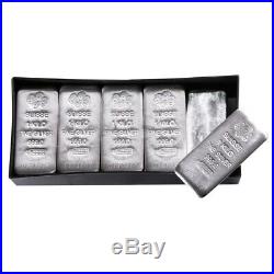 Lot of 10 1 Kilo PAMP Suisse Silver Cast Bar. 999 Fine (withAssay)