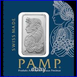 Lot of 10 1 g Platinum Bar PAMP Suisse Fortuna In Multigram Assay. 9995 Fine