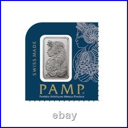 Lot of 10 1 g Platinum Bar PAMP Suisse Fortuna In Multigram Assay. 9995 Fine