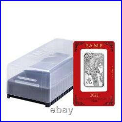Lot of 2 1 oz PAMP Suisse Year of the Tiger Silver Bar (In Assay)