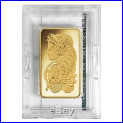 Lot of 2 5 oz PAMP Suisse Lady Fortuna Gold Bar. 9999 Fine (In Assay)