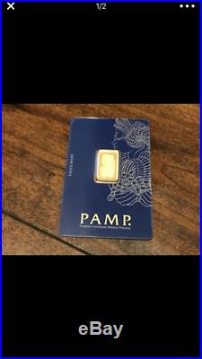 Lot of 2 PAMP Suisse 10 Gram. 9999 Gold Bar Fortuna With Assay