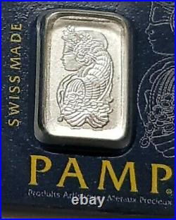 Lot of 3 Pamp Suisse Platinum Bars 1 Gram per Bar 999.5 Pure