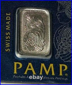 Lot of 3 Pamp Suisse Platinum Bars 1 Gram per Bar 999.5 Pure