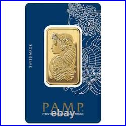 Lot of 5 1 oz Gold Bar PAMP Suisse Lady Fortuna Veriscan Carbon Neutral In