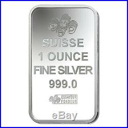 Lot of 5 1 oz PAMP Suisse Silver Bar Lakshmi (In Assay). 999 Fine