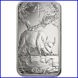 Lot of 5 1 oz PAMP Suisse Year of the Ox Platinum Bar (In Assay)