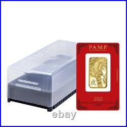 Lot of 5 1 oz PAMP Suisse Year of the Tiger Gold Bar (In Assay)