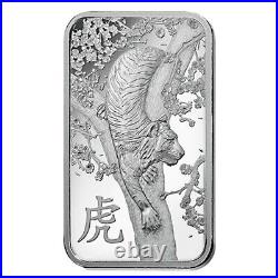 Lot of 5 1 oz PAMP Suisse Year of the Tiger Platinum Bar (In Assay)