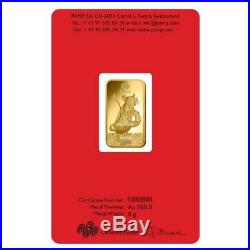 Lot of 5 5 gram PAMP Suisse Year of the Mouse / Rat Gold Bar (In Assay)