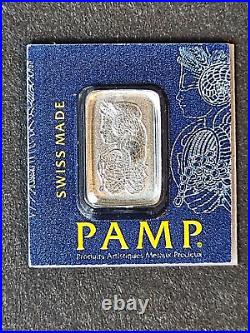 (Lot of 6) 1 Gram Platinum Bar Pamp Suisse Fortuna (In Assay). 9995