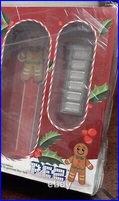 MINT IN BOX Silver PEZ Pamp Suisse (set of 6) Snowman Duck Gingerbread Elf Chick