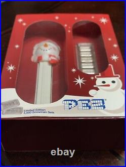 MINT IN BOX Silver PEZ Pamp Suisse (set of 6) Snowman Duck Gingerbread Elf Chick