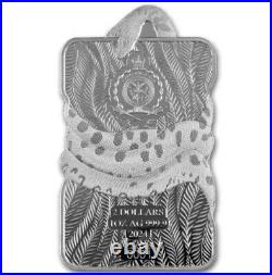 NATURE'S GRIP Green Anaconda Snake 2024 1 oz Pure Silver Bar Niue PAMP Suisse