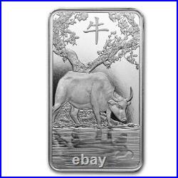 NEW 2021 100 gram Silver Bar PAMP Suisse Year of the Ox (SHIPS FREE)