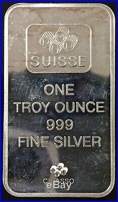 NUDE With HONEY BEES PAMP SUISSE CHIASSO 1 Troy Oz 999 SILVER ART BAR VERY RARE