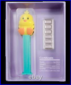 New Pamp Suisse Pez Dispenser Cheery Chick 30 Grams 9999 Silver -$128.88