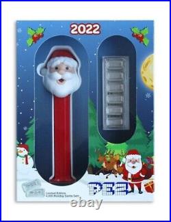 New- Pamp Suisse Santa Claus Pez Dispenser 30 Grams 9999 Silver -$108.88