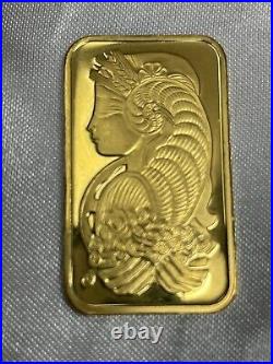 One Troy ounce Gold Bar PAMP Suisse Fortuna 999.9 Fine in 24 K Gold