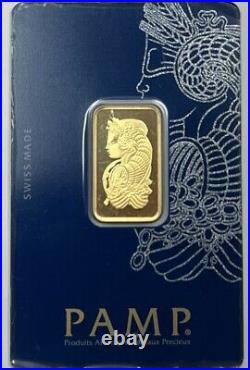 PAMP Fortuna 10 Gram 999.9 Fine Gold Bar, Sealed