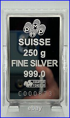 PAMP Fortuna 250 gram Pure SIlver Bar in Assay
