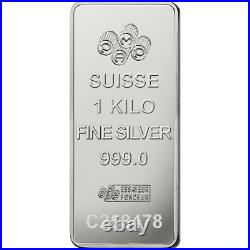 PAMP Fortuna Silver Minted Bar 1000g 1 Kg SKU # A027