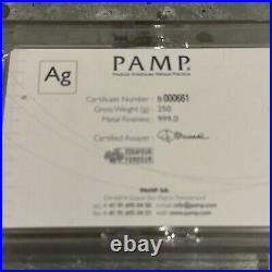 PAMP Fortuna Silver Minted Bar 250 Grams