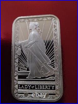 PAMP Lady of Liberty 1 oz Silver Bar 999.0 Fine