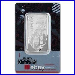 PAMP MWIII Call of Duty Proof-Like 1 oz Silver Bar withBezel