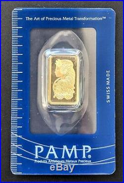 PAMP SUISSE 10g Fortuna Gold Bar in Assay