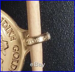 PAMP SUISSE 14K Gold Klondike Medal/bullion/pendant/ingot/charm/bar/coin/token